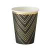 Set 6 Pahare Negru Gold Marble Elegante