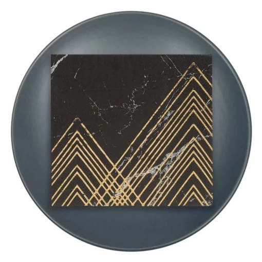 Set 12 Servetele Negru Gold Marble Elegante