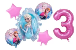 Set Baloane Aniversare Tematica Elsa 3 ANI