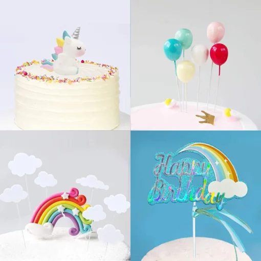 Decoratiune Tort Aniversare Magical Unicorn