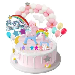 Decoratiune Tort Aniversare Magical Unicorn Party