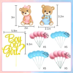 Decoratiune pentru Tort Boy or Girl cu Ursuleti