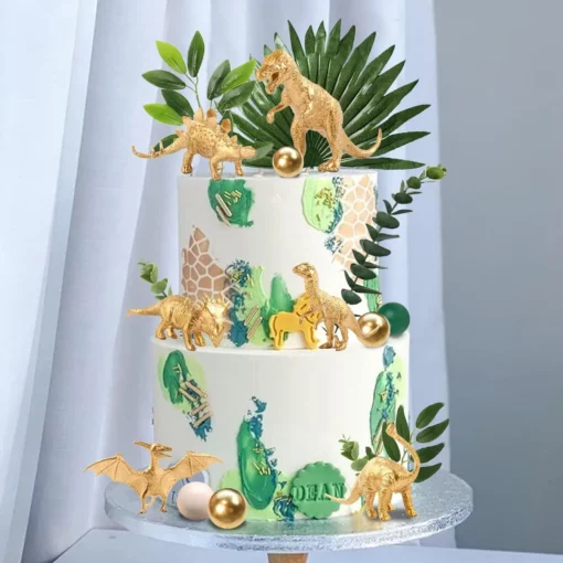 Decoratiune Tort Premium Gold Wildlife