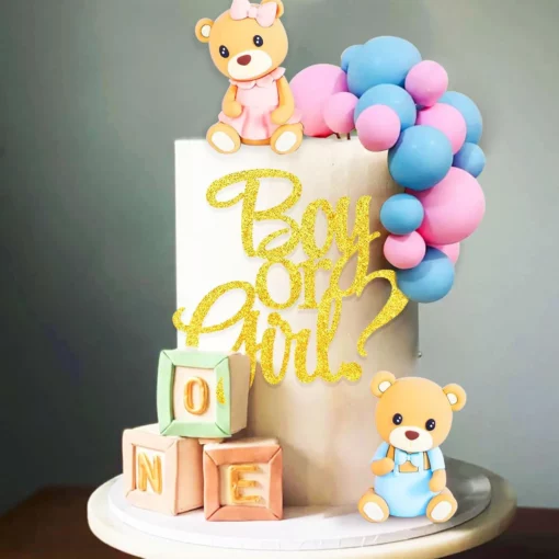 Decoratiune pentru Tort Boy or Girl cu Ursuleti