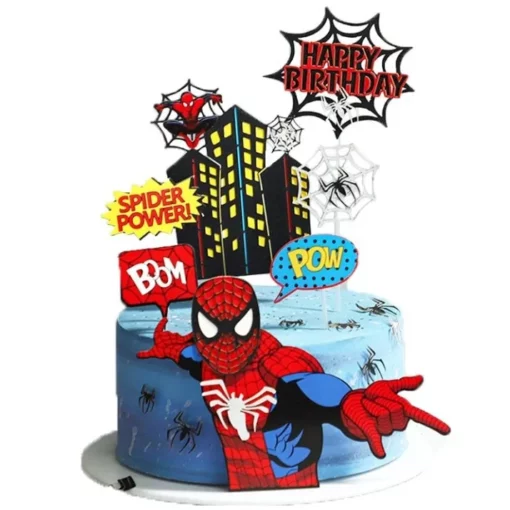 Decoratiune Tort Spiderman Power